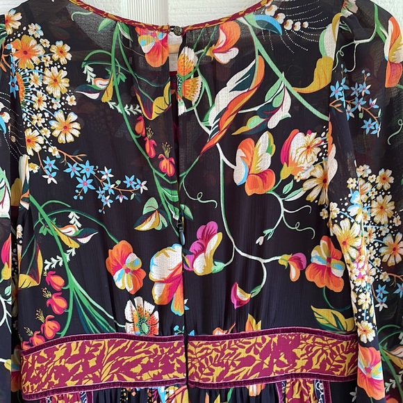Anthropologie Floral Maxi Dress - Black and Red - Picture 8 of 12